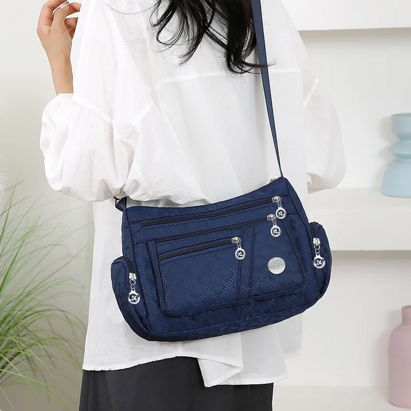 Borsa da donna in tessuto di nylon neutro di nuovo stile Borsa a tracolla in tessuto Oxford con tracolla borsa da viaggio borsa casual multiscomparto