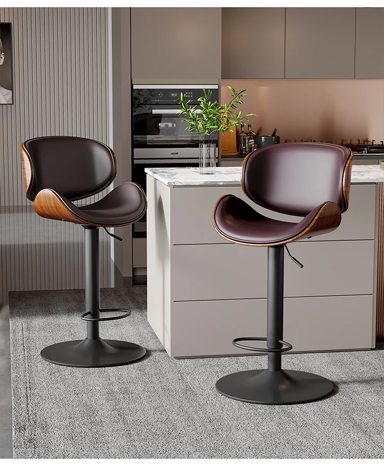 Taburete de Bar de hierro y Metal, taburete alto con respaldo elevador, taburete alto para isla de casa, silla de recepción, sala de conferencias, taburetes altos para recepción