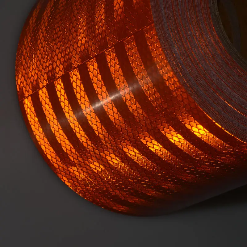 Adesivo riflettente adesivo impermeabile con striscia riflettente arancione microprisma di qualità eccellente 3M per nastro di avvertimento per camion cisterna larghezza 15cm