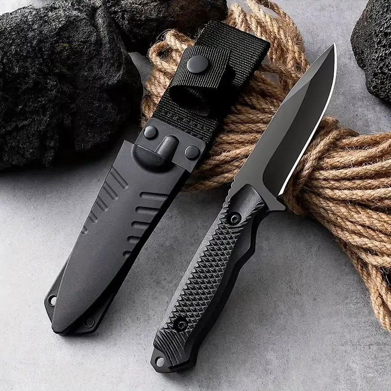 1pc portable fruit knife, high hardness sharp, barbecue camping knife, multi-functional knife