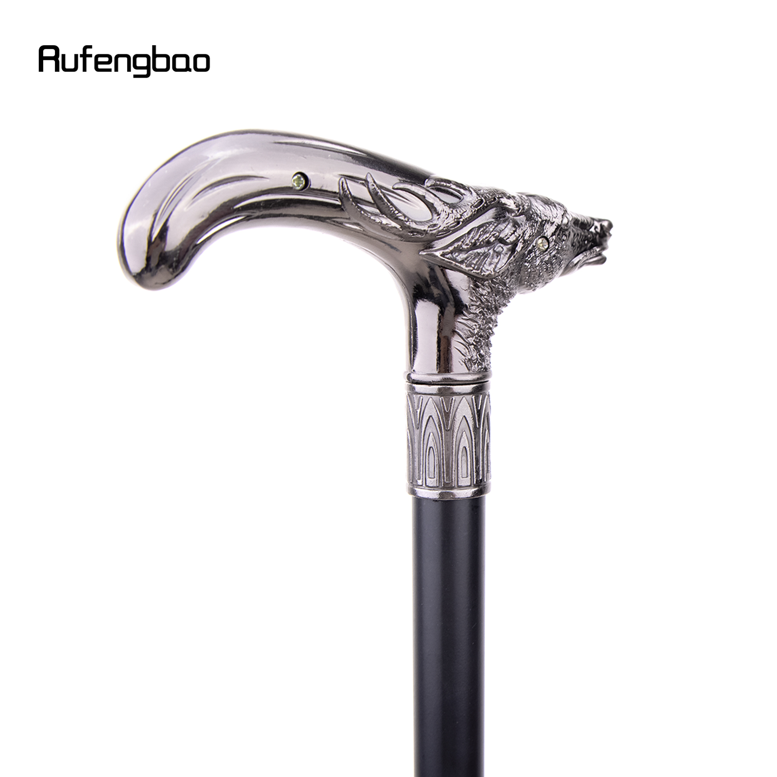 Cane-bengala com cabeça de veado sli, acessório de caminhada decorativo, elegante, cos, knob knob, 93cm