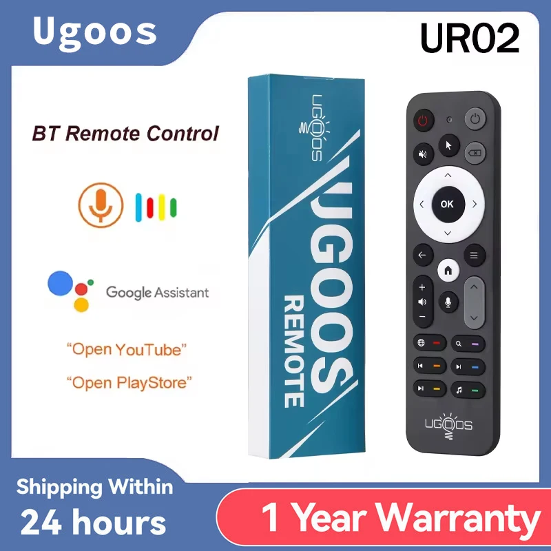Reemplazo Original de Control remoto por voz UGOOS UR02 BT para Ugoos TOX1 TOX3 TOX4 AM8 PRO AM6B PLUS X4 X4Q Cube Pro caja de TV adicional