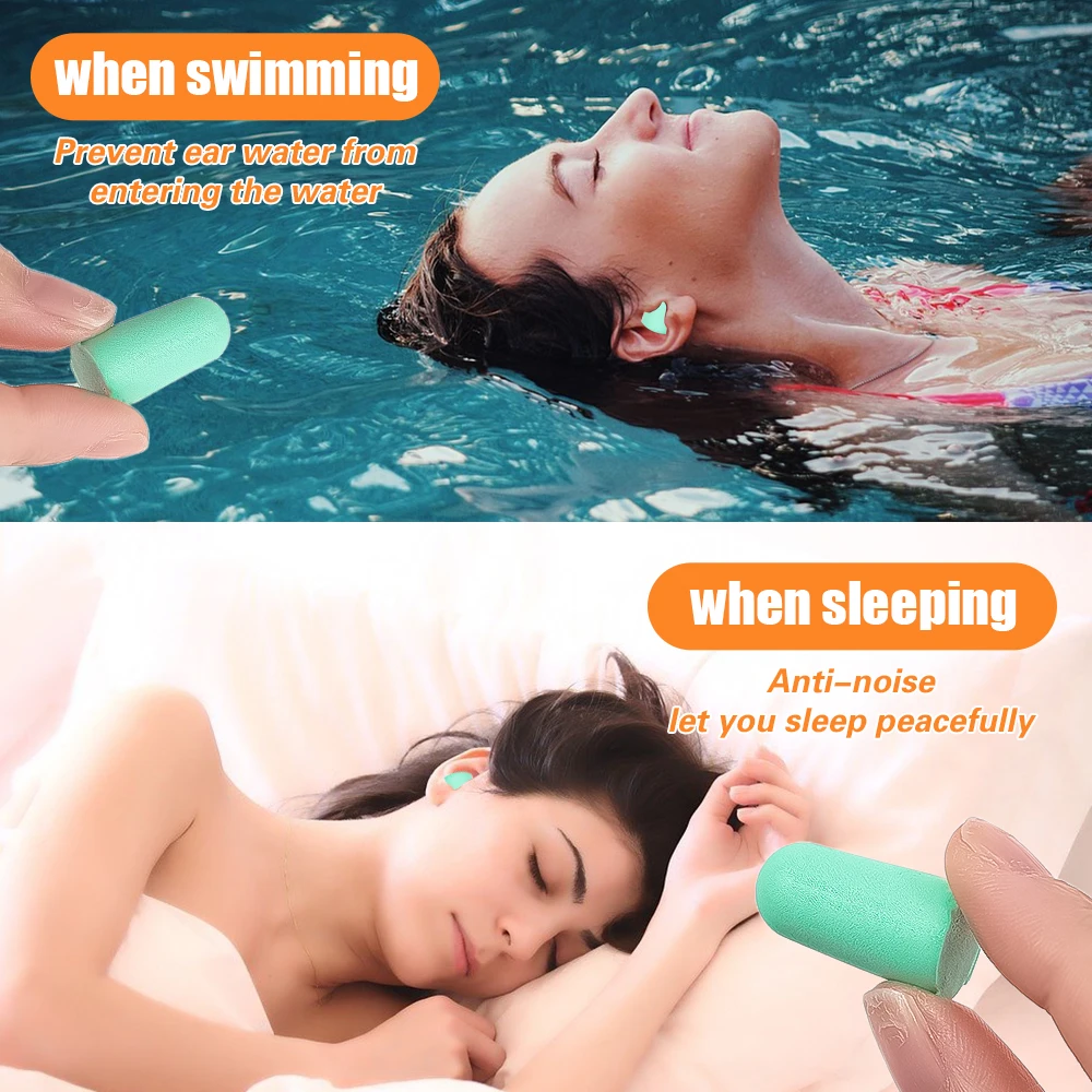 Silicone Sound Insulation Ear Plug Ear Protection Earplug Soft Anti-noise Plug Study Sleep Foam Noise Reduction with Storage Box