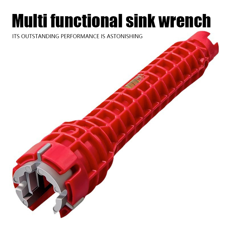 Strumento di riparazione chiave per allentare rubinetto multifunzionale 8 in 1 antiscivolo