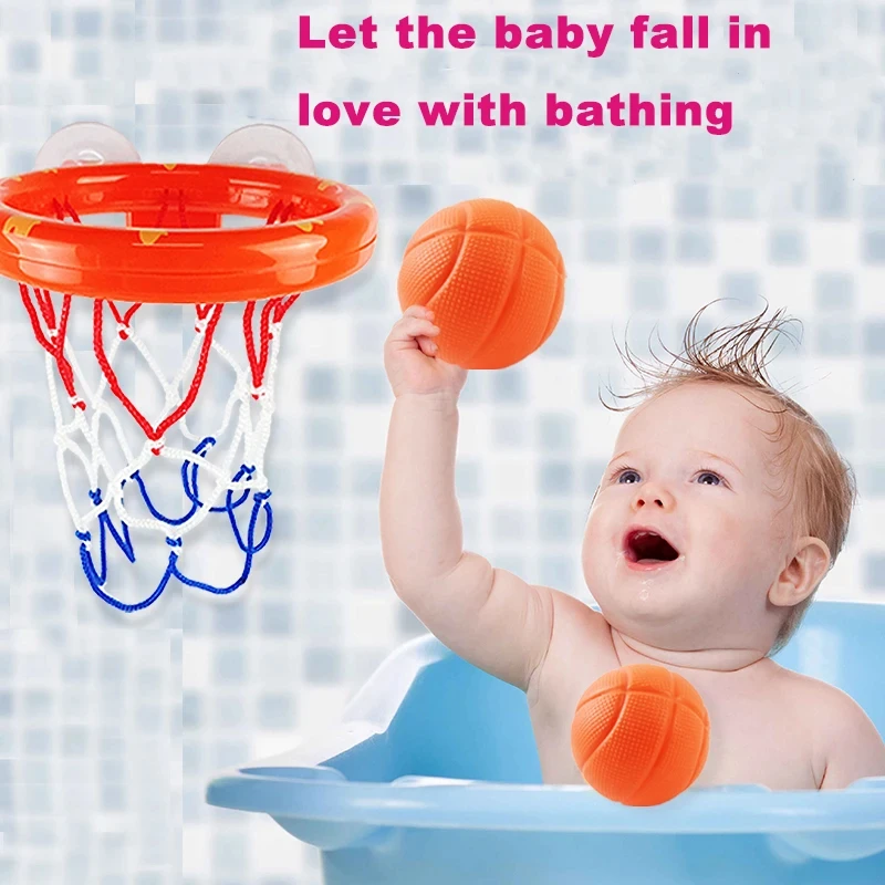 Brinquedos de basquete para crianças, brinquedos de banho, ventosa, Hoop Paddle, presente para educação infantil, bebê