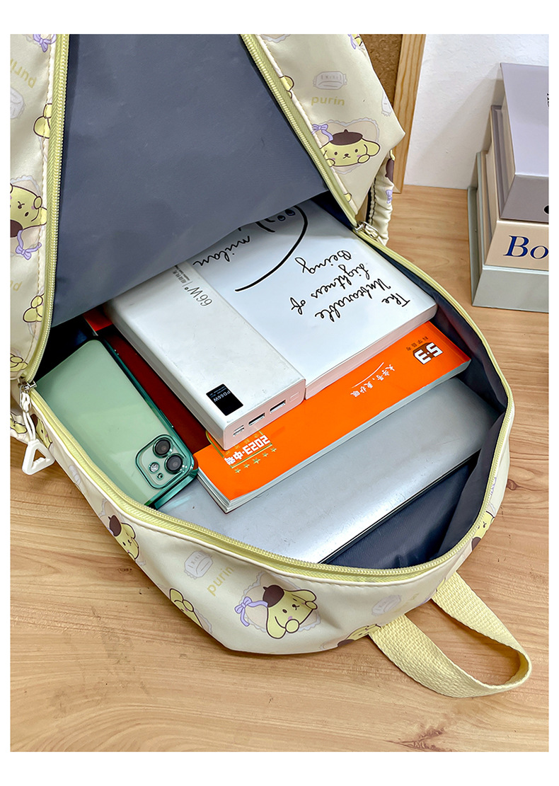Sanrio กระเป๋าเป้สะพายหลังอะนิเมะ Kuromi Cinnamoroll My Melody นักเรียนกระเป๋าขนาดใหญ่ความจุกระเป๋าสตรีสําหรับเด็กผู้หญิงของขวัญ