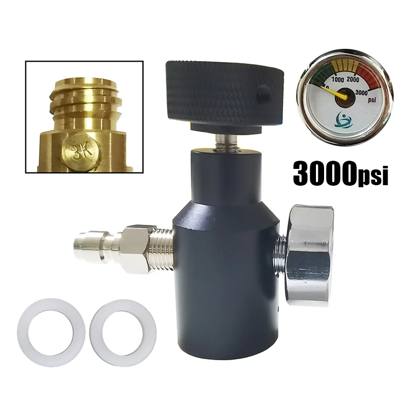 Soda Water Accessories Fill Adapter Quick Charging CO2 Tank Cylinder On/Off Aadaptor HPA Adapter On/Off With Vent