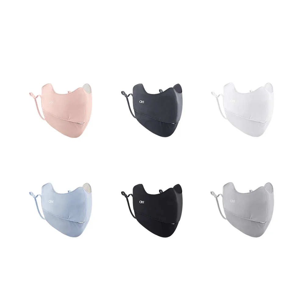 OhSunny ผู้หญิงป้องกันแดดหน้ากากปิดหน้าใหม่ UPF 50 + ล้างทำความสะอาดได้ Quick แห้ง Canthus สำหรับขี่จักรยานกลางแจ้ง