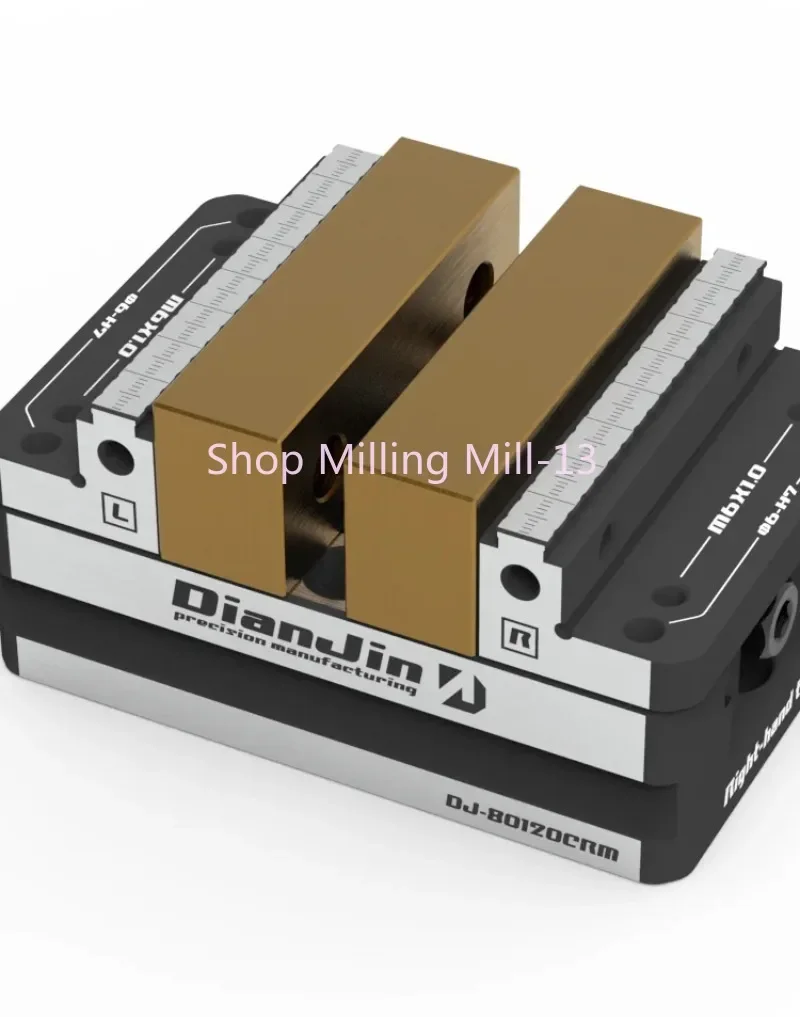 Four-Five-Axis Fixture Self-centering Vise Positive and Negative Quick Clamping 2-8 Inches DJ-6080H Self Centering Vise Tool