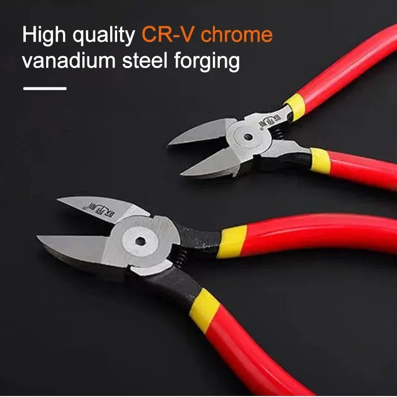 5/6/8inch Diagonal Pliers Multi Functional Electrical Wire Cable Cutters Cutting Side Snips Flush Nipper Hand Tools