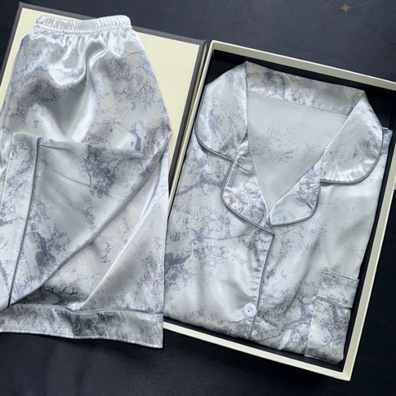 チェリープリント 2 枚パジャマセット夏フェイクステインパジャマファッションホーム服レディースカジュアルショーツとトップセットパジャマ