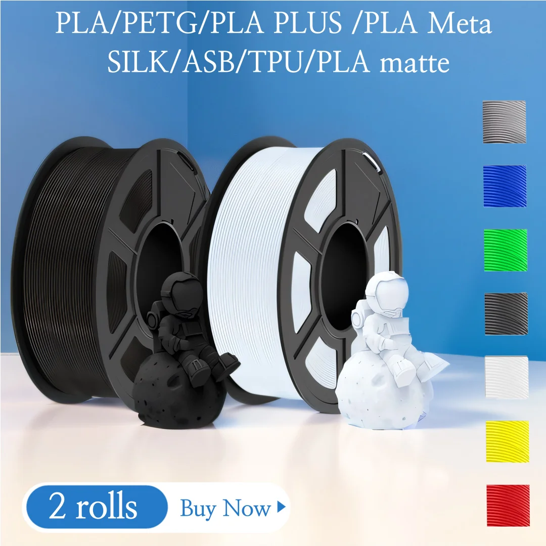 JAYO 3D Printer PLA/PETG/PLA PLUS /PLA META /SILK/ASB Filament  1.75mm 2Roll 1.1KG/0.65KG 3D Printer Filament for 3D Printer
