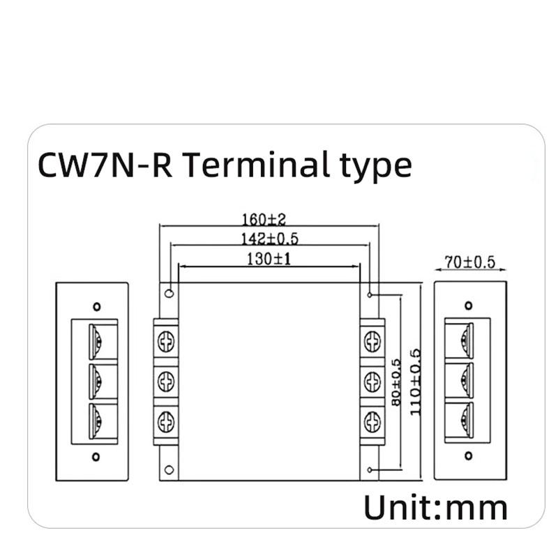 EMI-Filter-Leistungsreiniger CW7N-20/30/40/50/60/70/75A-R 380 VAC 3-Phasen-Wechselstrom-Netzteilfilter Anti-Interferenz