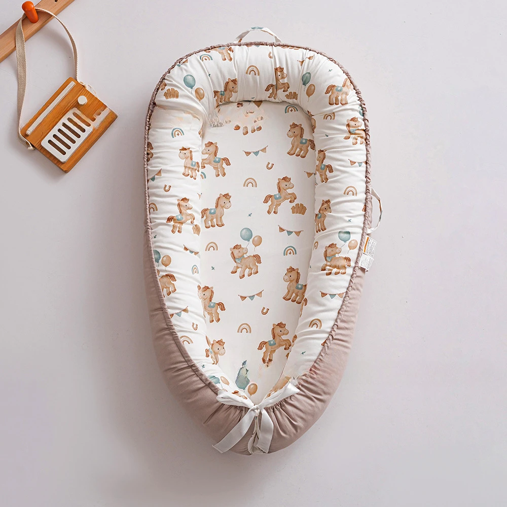 Tumbona para bebé recién nacido, cama nido portátil para bebé para niñas y niños, cuna de algodón, cama para niño pequeño, guardería, navaja, cama para dormir