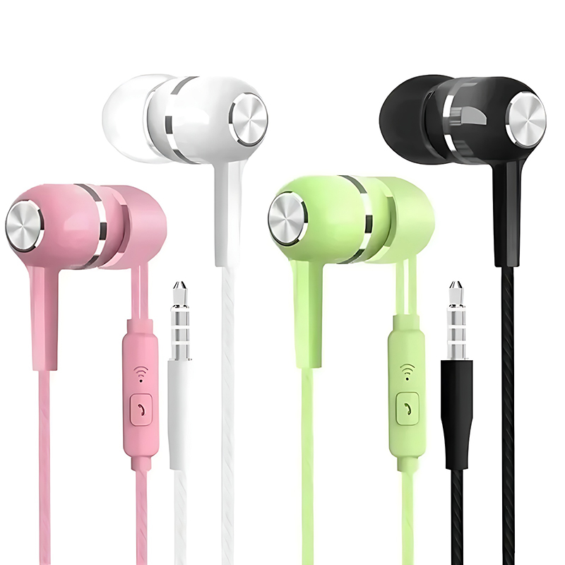 Écouteurs intra-auriculaires filaires, 3.5mm, hi-fi, basses lourdes, moniteur, casque de sport, stéréo, musique, jeu, avec Microphone
