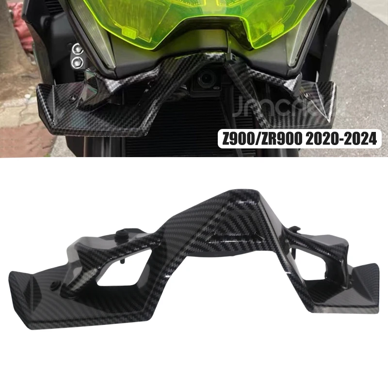 Z 900 motocicleta nua spoiler dianteiro winglet aerodinâmico asa kit spoiler para kawasaki z900 zr900 se abs 2020-2024