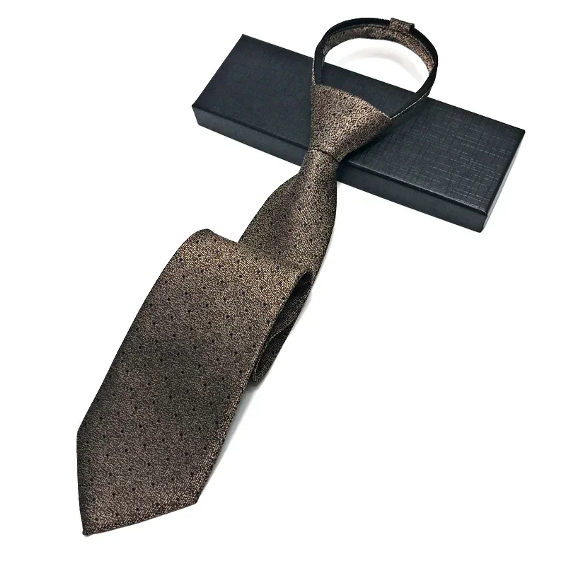 VEEKTIE ブランド 8 センチメートルジッパーネクタイ男性のための花 ONEKEY ペイズリーフォーマルレトロヴィンテージブラウン Mailard Cormatas オリジナルギフトデザイナー