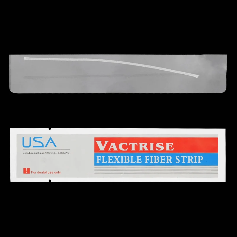 3pcs Dental Flexible Fiber Strip Band Retainer Material USA Glass Splint Loose Tooth Fixation Strip Light Cure Bonding Vactrise