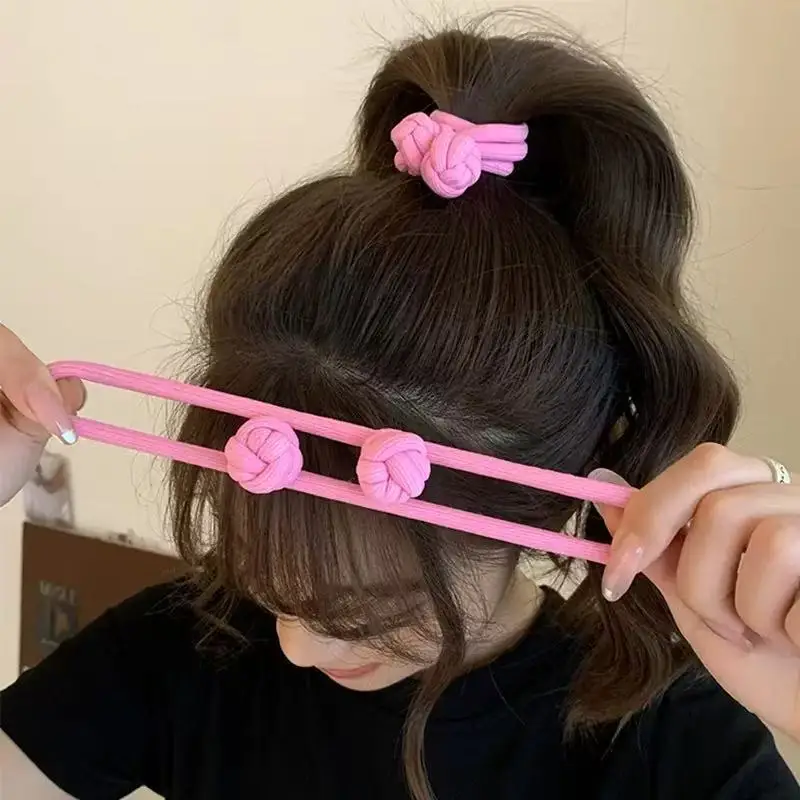 Laços de cabelo de borracha elástica simplicidade para mulheres alta elasticidade moda menina cabeça corda scrunchie acessórios para o cabelo