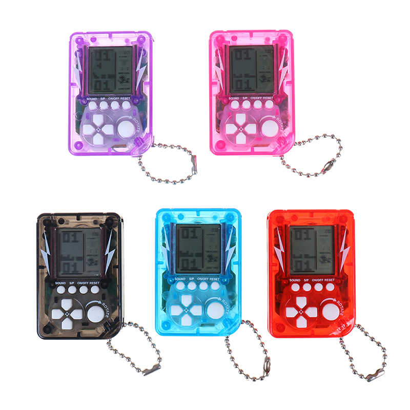 Mini máquina de juegos clásica para niños, Mini consola de juegos nostálgica Retro de mano con llavero, videojuego