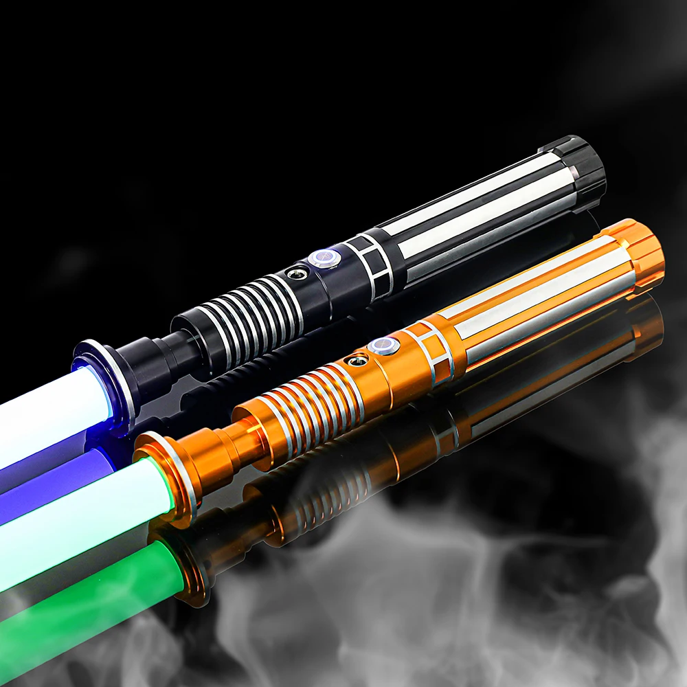 RGB Metal Lightsaber Laser Sword Rave Flashing Cosplay Sabre De Luz Weapon Light Stick Luminous Cool Toys Led Stick