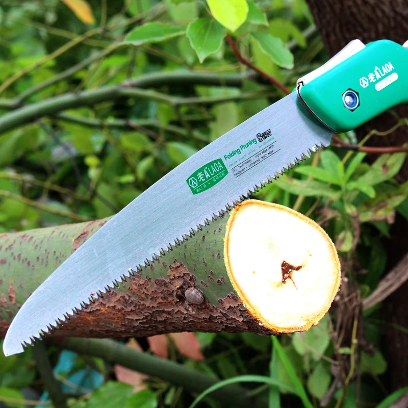 LAOA podadora secateurs poda SK5 jardinería Serra sierras para acampar al aire libre plegable diente afilado DIY carpintería sierra de jardín
