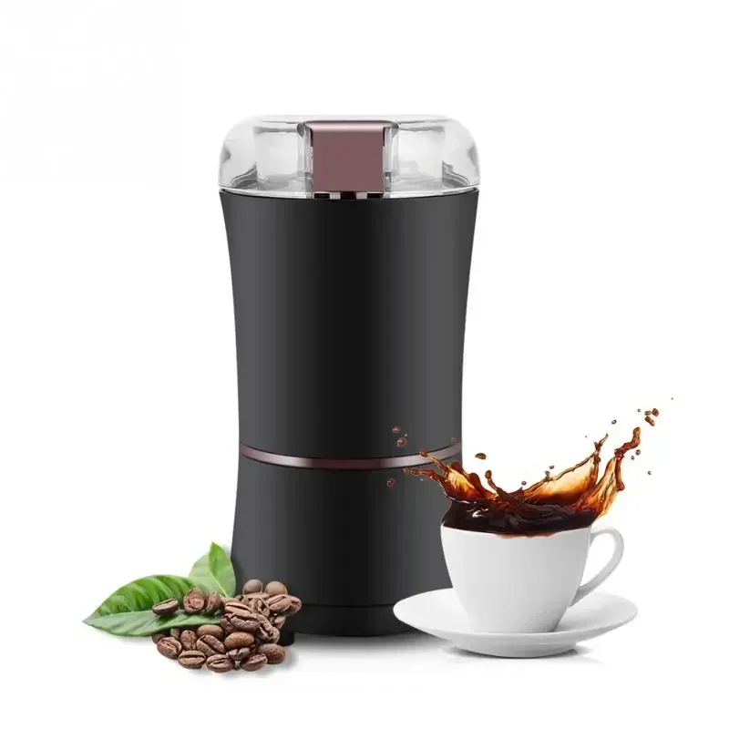 Mini moedor doméstico, moedor de café elétrico lâmina de aço inoxidável 300w potência especiarias porca máquina moedor semente