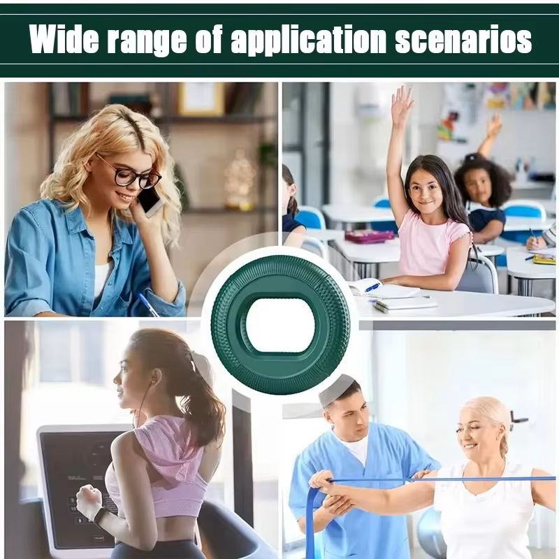 Silicone Finger Gripper Ring Hand Muscle Strengthener Ring Wrist Finger Trainer Exercise Carpal Expander Workout Fitness Device