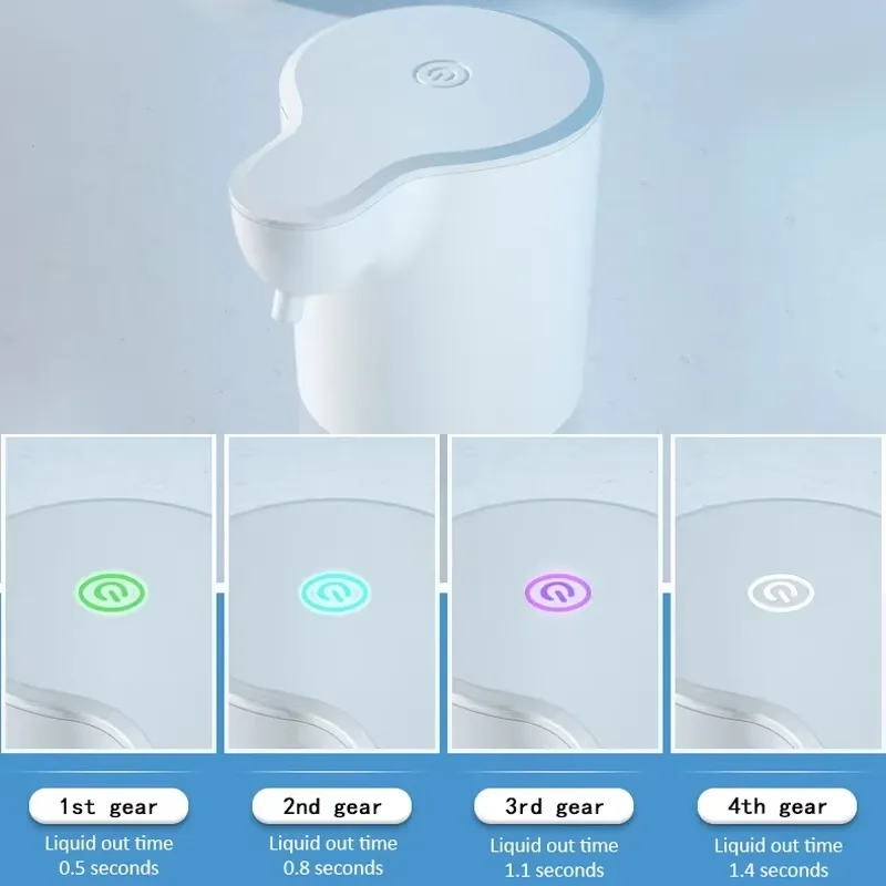 350ML Touchless Flüssigseifenspender Schaum USB Aufladbare Schaum Handwaschmaschine Maschine Badezimmer Smart Infrarot SensorSoapDispenser