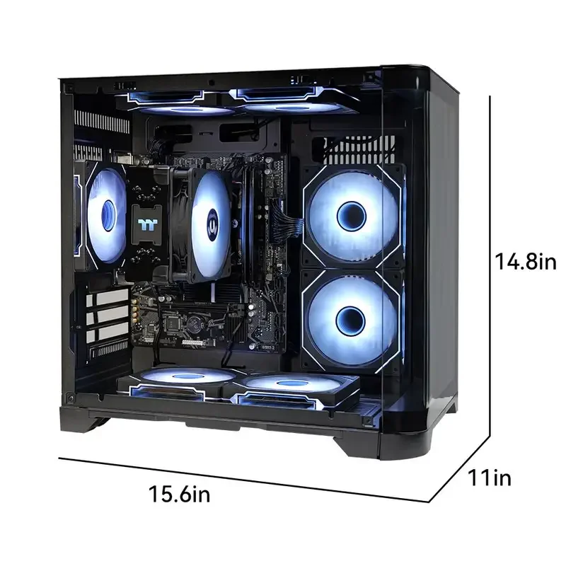 マジックゲームデスクトップ,amd ryzen 5,5600gt,3.9ghz,16gb,8 gb x 2,ddr4,3200, 1t,nvme ssd,argb 7ファン11を獲得