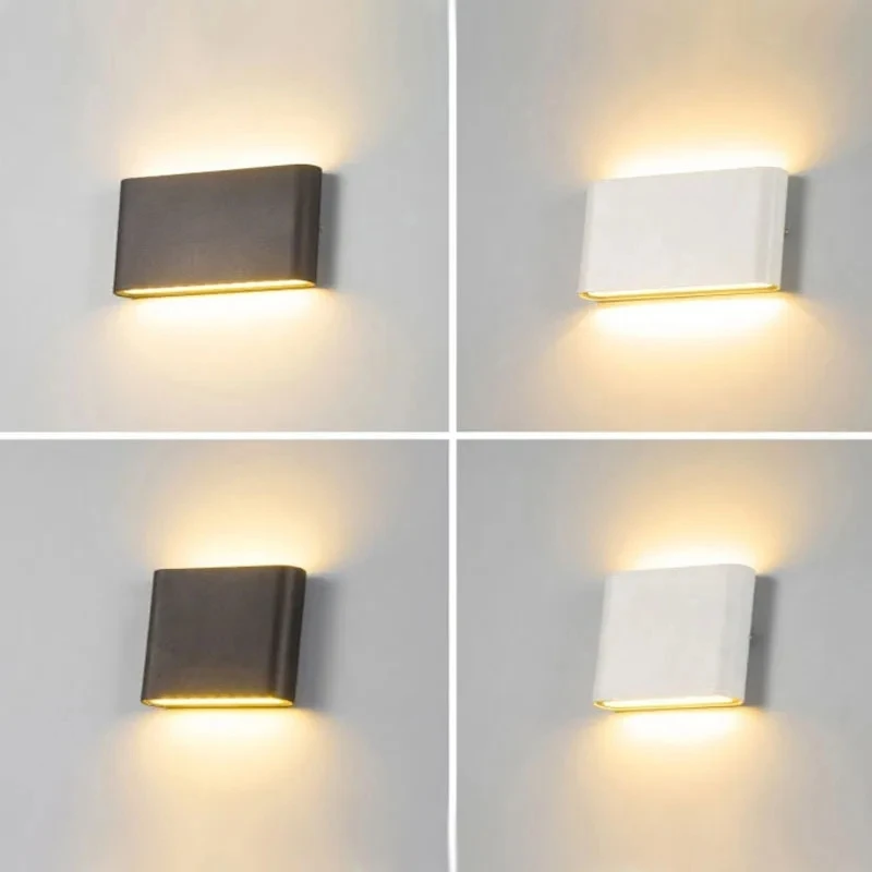 Impermeável Lâmpada de parede exterior LED, Moderno Minimalista Luminárias, Interior, Quarto, Varanda, Alpendre, Jardim, Decoração Luz