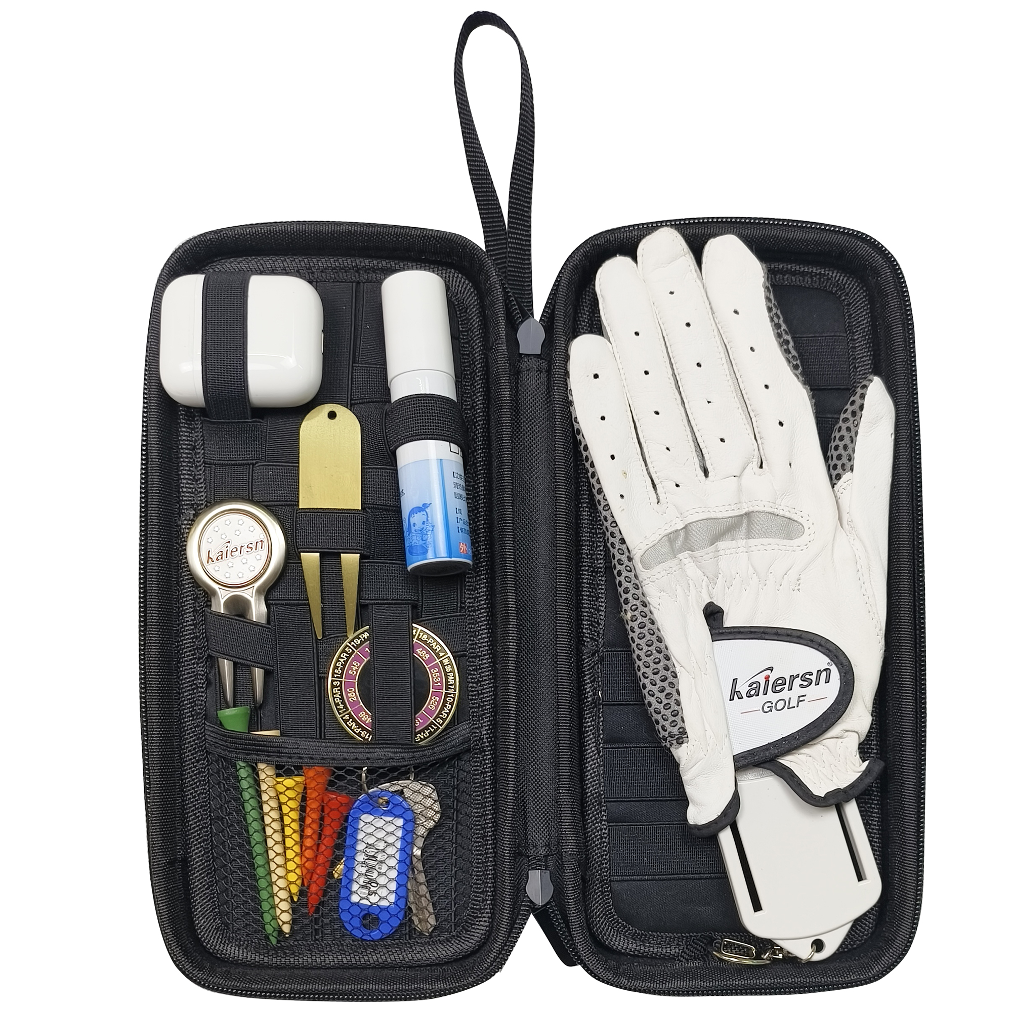 1PC Golf Glove Holder Valuables Pouch Case With Hook Golf Accessory Protect Keep Glove Dry Storage Box Gift For Men Women Golfer
