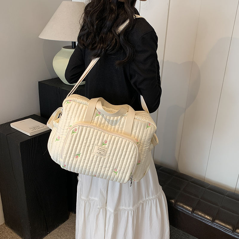 Große Mama-Tasche, Baby-Organizer, Umstandspackung, Windel-Handtasche, bestickt, Damen-Schulter-Crossbody-Tasche, Krankenhaus, Reisen, Mutter und Kind