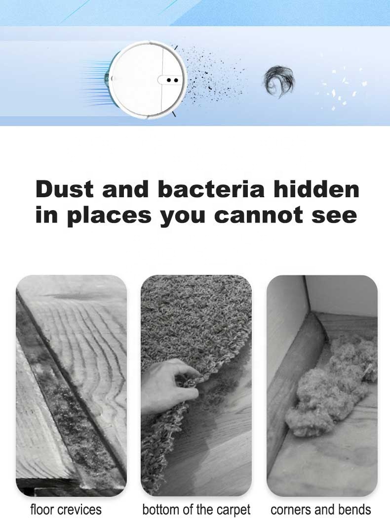 Control remoto inteligente para teléfono móvil, Robot de barrido todo en uno con succión y arrastre