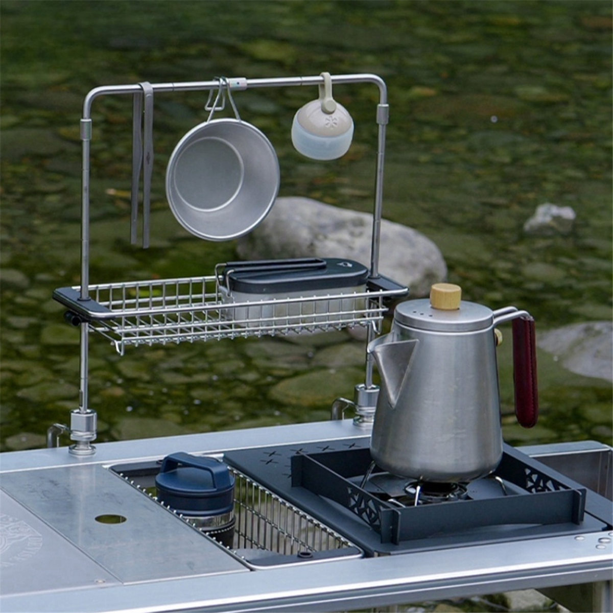 BAAU Outdoor - Table Supply Przenośne akcesoria kempingowe ze stali nierdzewnej Nowość, zacisk mocujący