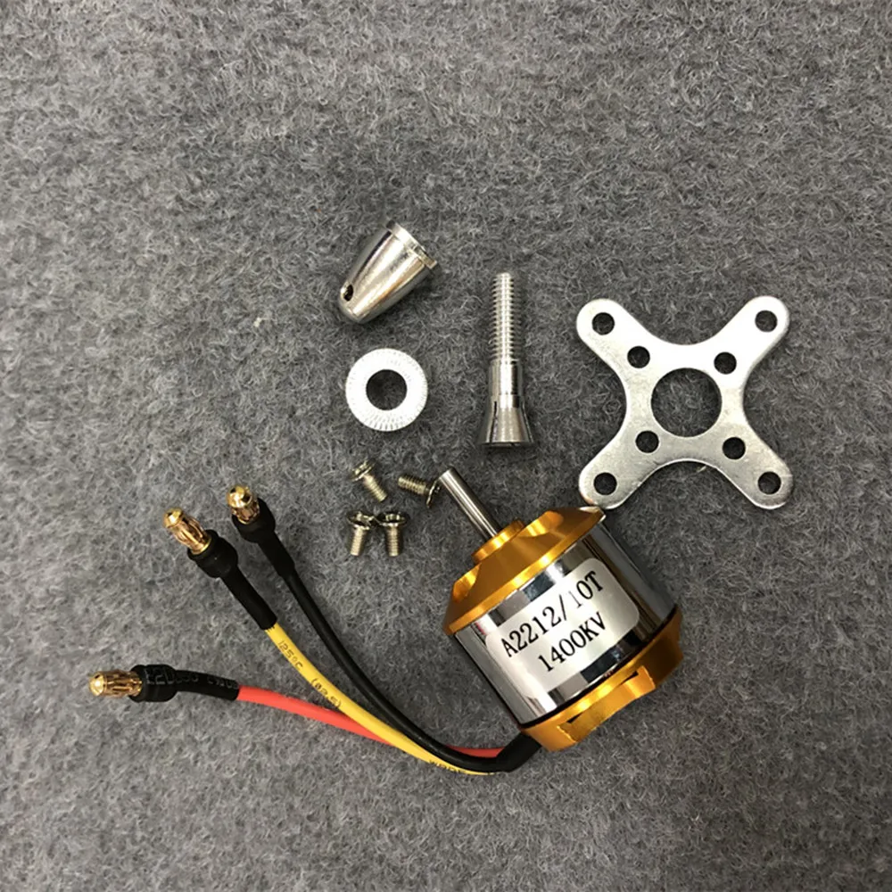 1 Uds A2212 Motor sin escobillas 930/1000/1200/1400/1800/2200/2450/2700KV para avión RC multicóptero Motor Outrunner sin escobillas