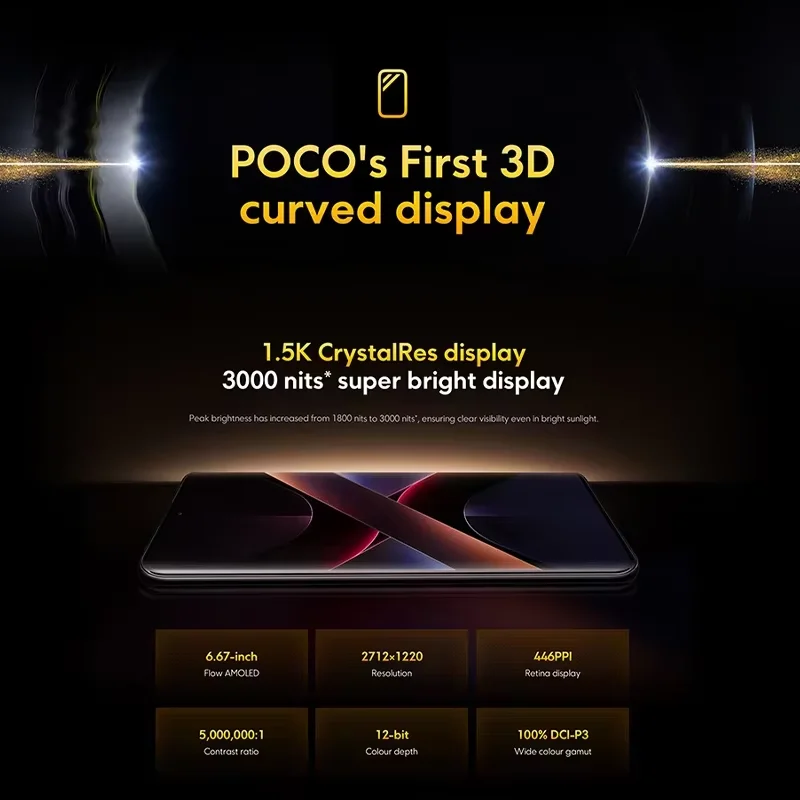 【Marchio+】POCO X7 Smartphone Dimensity 7300-Ultra 6.67"120Hz Display AMOLED 45W 5110mAh 50MP Fotocamera IP68 Xiaomi HyperOS NFC