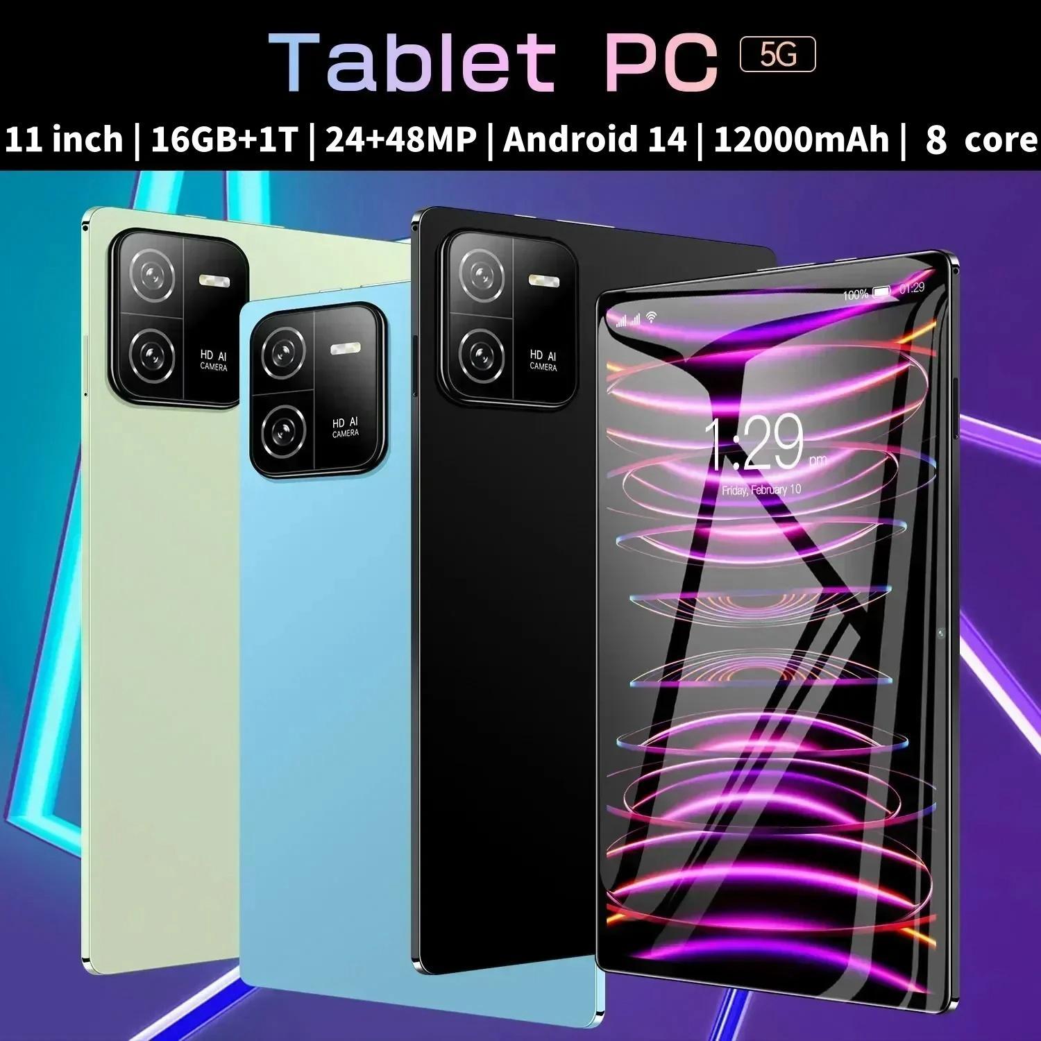 2024 novo pad 6 pro xioami tablets 11 polegada 4k 16gb + 1tb 12000mah snapdragon 8gen1 android 14 5g dupla sim chamada telefônica mi tablet pc