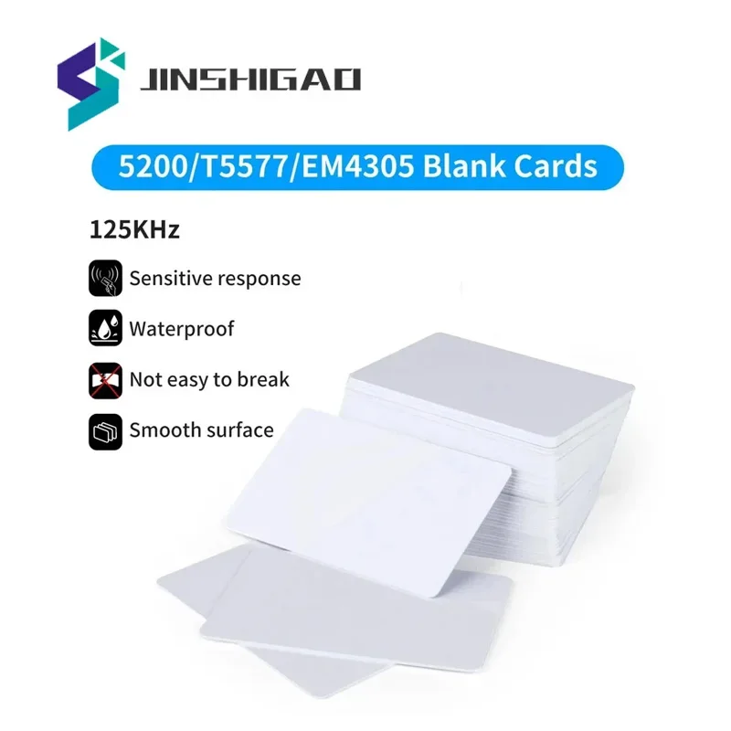 EM4305 T5577 Blank Card RFID Chip Cards 125 khz Copy Rewritable Writable Rewrite Duplicate 125khz