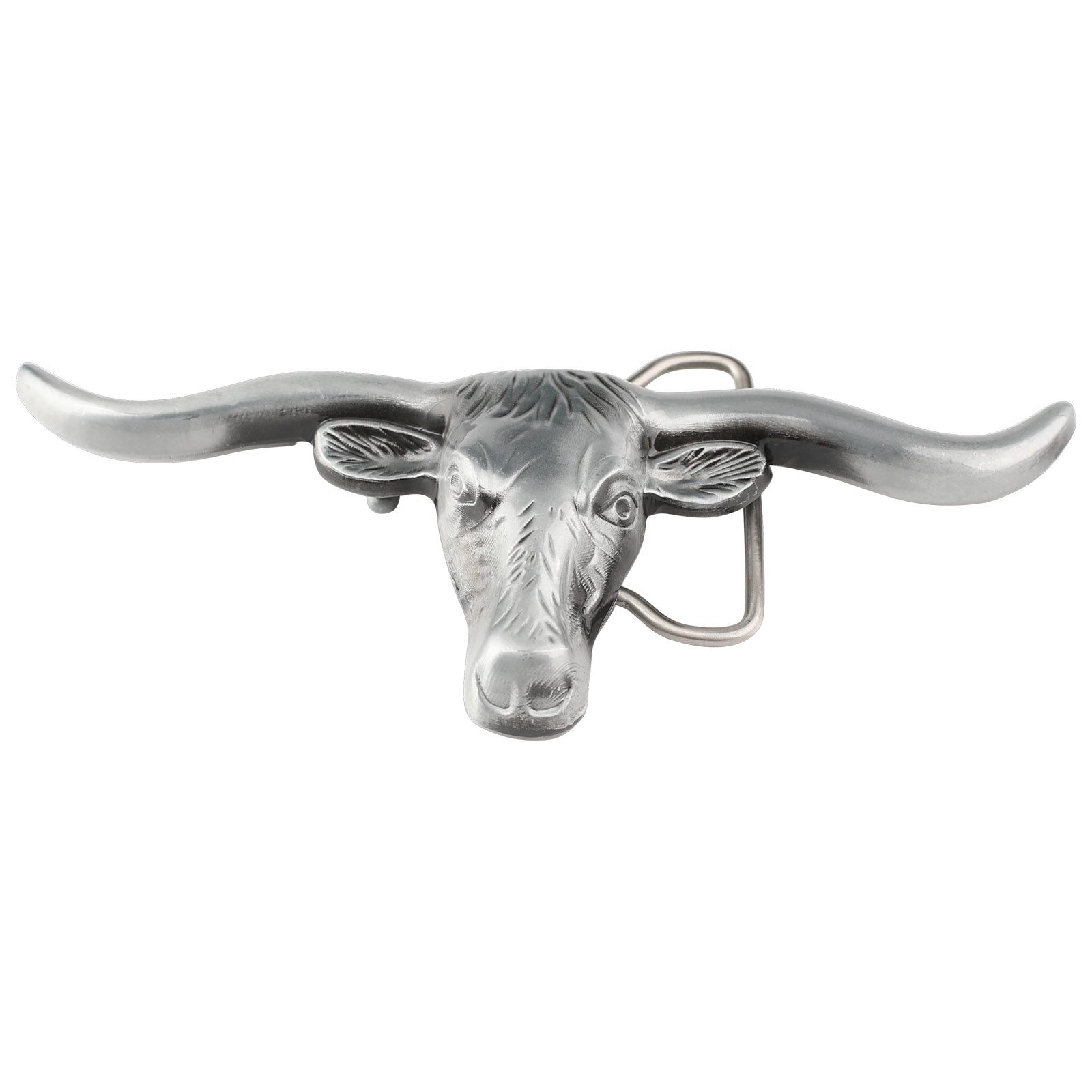 Kuhkopf-Gürtelschnalle aus Legierung