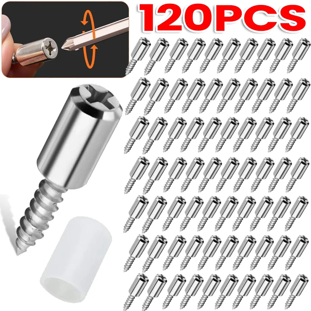 Self-Tapping Screws Cabinet Laminate Shelf Support Pegs with Non-Slip Sleeve Shelves Kitchen Glass Furniture Closet Shelf Pins