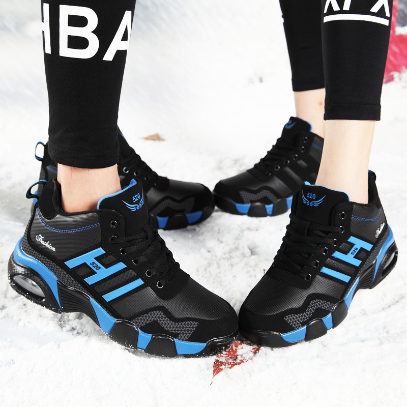 ฤดูหนาวรองเท้าหนังผู้ชายกันน้ํารองเท้าผ้าใบผู้ชาย Trekking ทํางานรองเท้าสบายๆชายฤดูใบไม้ร่วง Anti-SLIP High-Top เดินป่ากีฬา