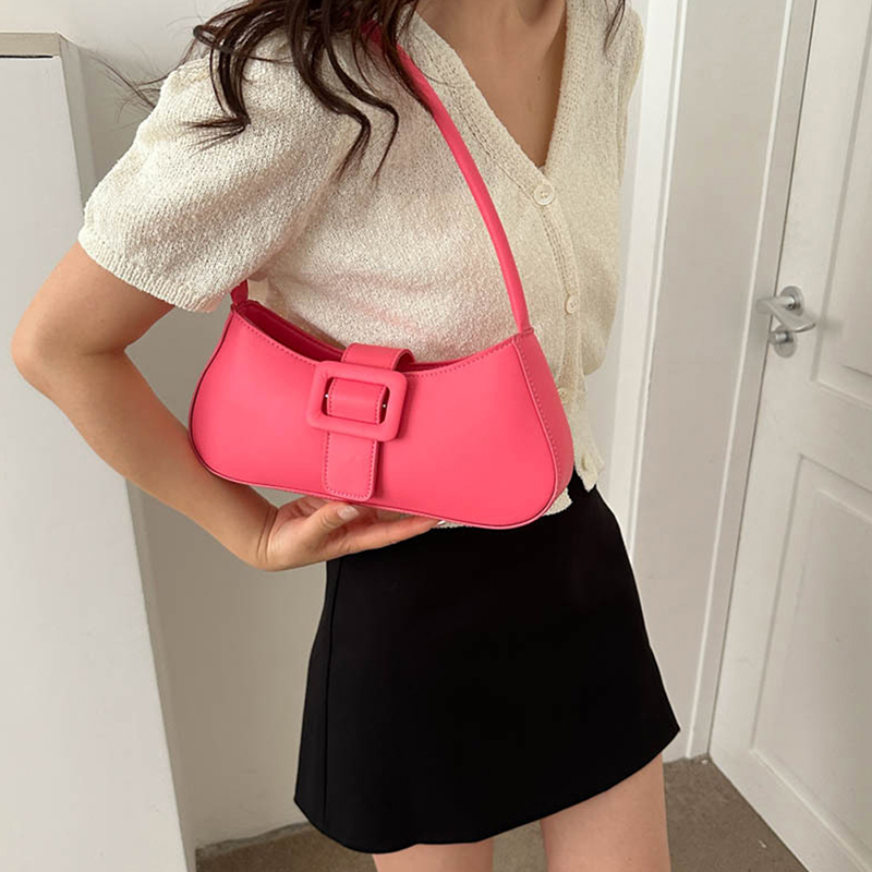 Frauen Umhängetasche Mode PU Leder Totes Schulter Tasche Unterarm Tasche Lässige Handtaschen