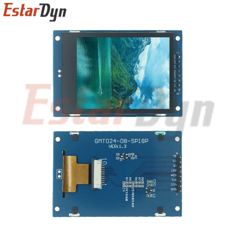 2,4 pulgadas TFT SPI 65K pantalla 240*320 pantalla inteligente 8P Drive IC ST7789 Drive IC módulo