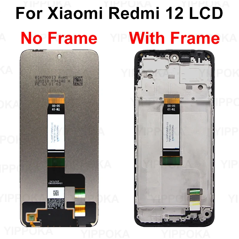 22120RN86I สำหรับ Xiaomi redmi 12C LCD poco หน้าจอ C55ทัชสกรีนดิจิไทเซอร์สำหรับจอแสดงผล redmi 12 23053RN02A อะไหล่ทดแทน LCD