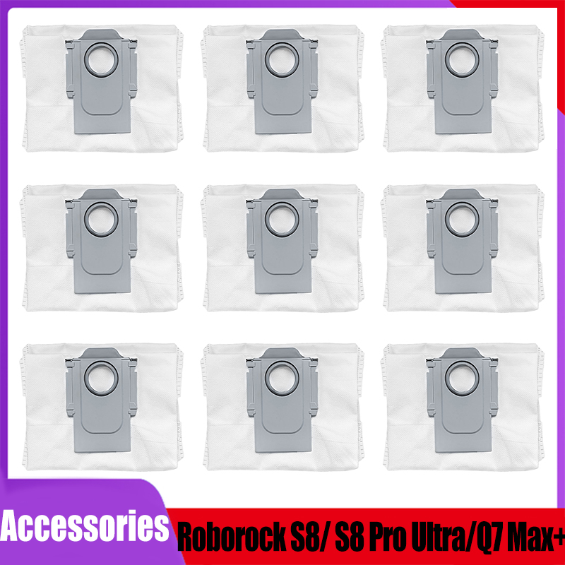 For Roborock  S8+ / S8 Pro Ultra / S7 MaxV Ultra / S7 Pro Ultra / Q7+ / Q7 Max+ / Q5+ Vacuum  Robot Vacuum Dust Bags Accessories