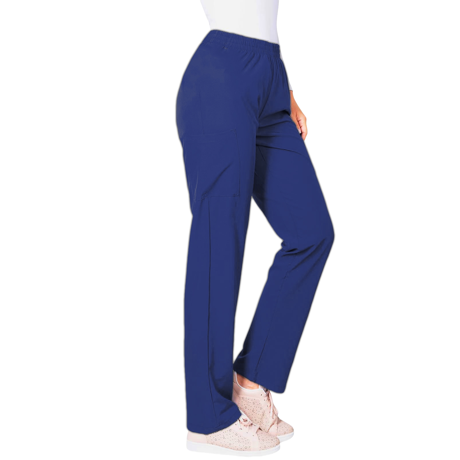 Pantalon d'infirmière élastique, robe chirurgicale pour femmes, pantalon d'été noir, taille élastique, grande taille, pantalon de travail pour médecin à séchage rapide