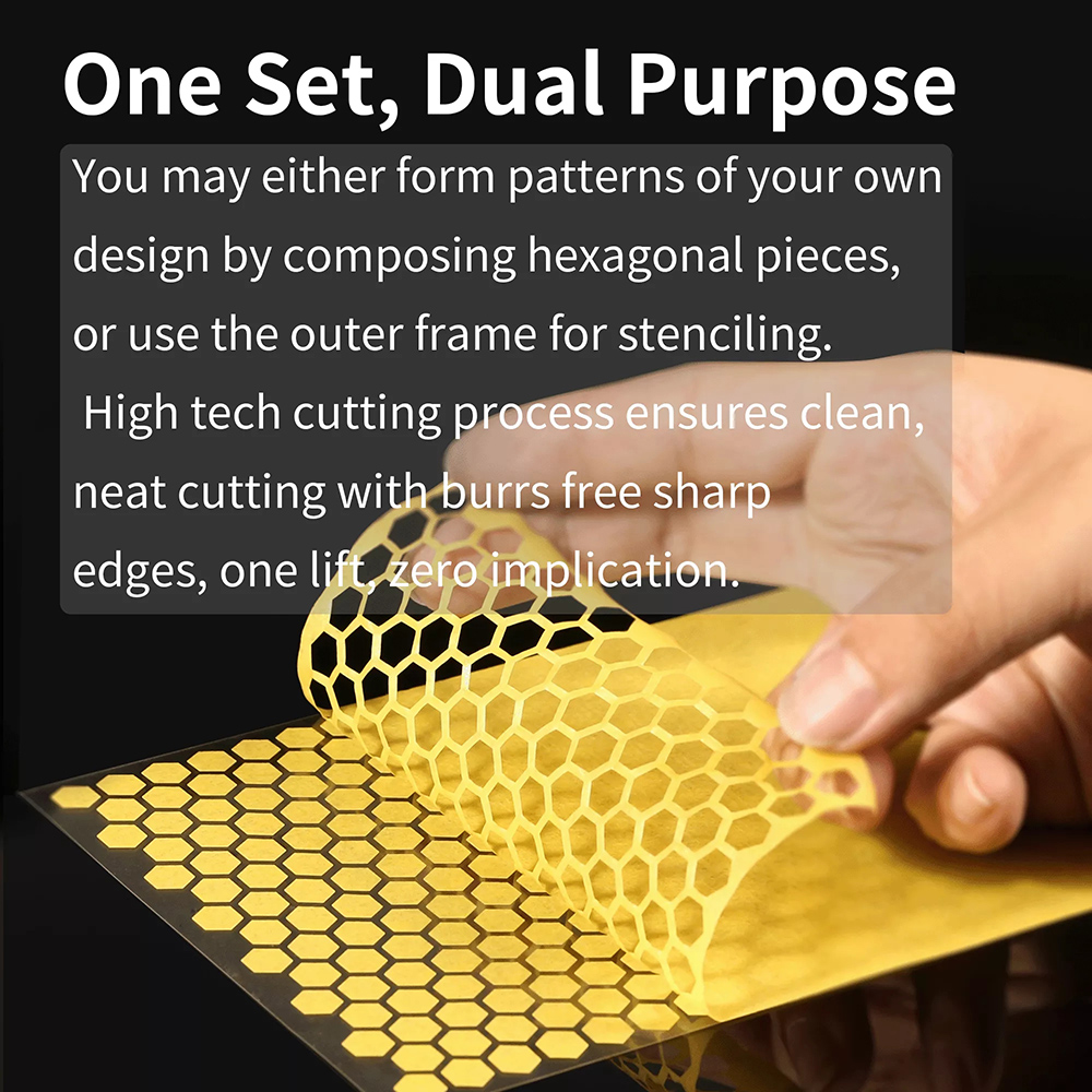 DSPIAE デジタル迷彩バグ迷彩六角プレカットマスキングテープ軍用機戦車モデル