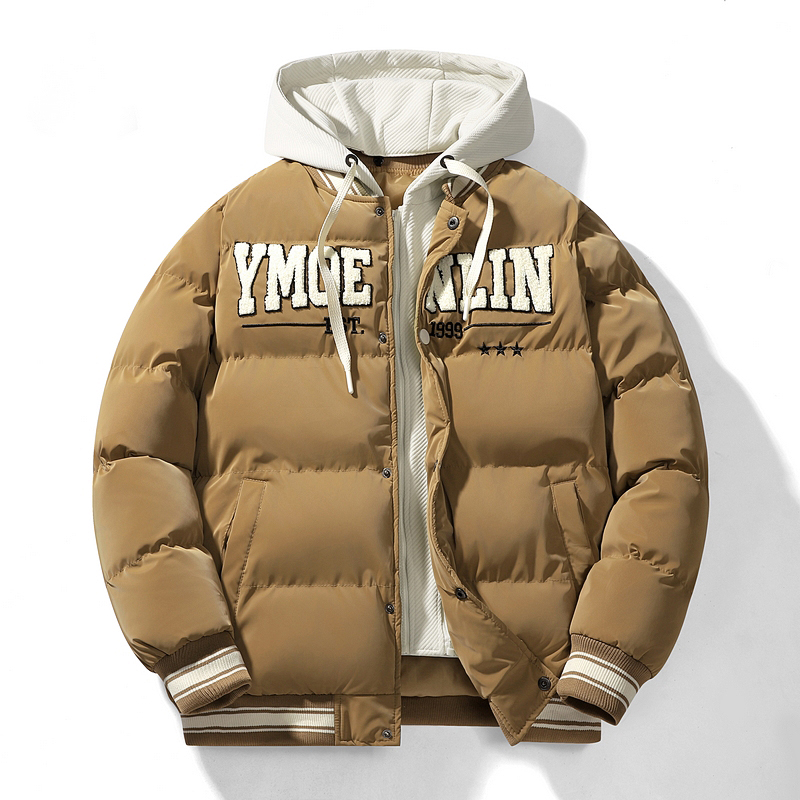 Casual Opstaande Kraag Parka Voor Heren Kleding Groot Formaat Heren Dik Warm Bomberjack Herfst Winter Fleece Slim Fit Jas