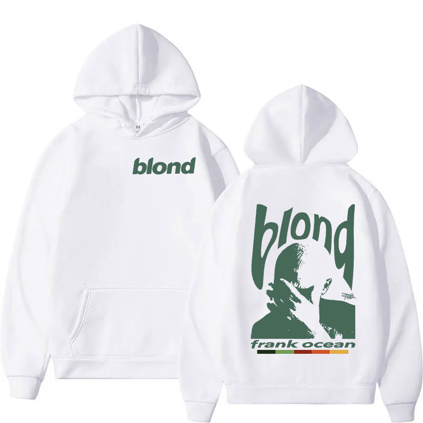 Sudadera con capucha con gráfico Retro de rapero Frank para hombre, jersey de Hip Hop con álbum oceánico, ropa, sudadera Y2k, moda rubia Unisex, capucha de gran tamaño